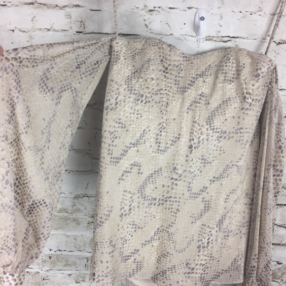 Haute Hippee strapless cream print top - Picture 4 of 8